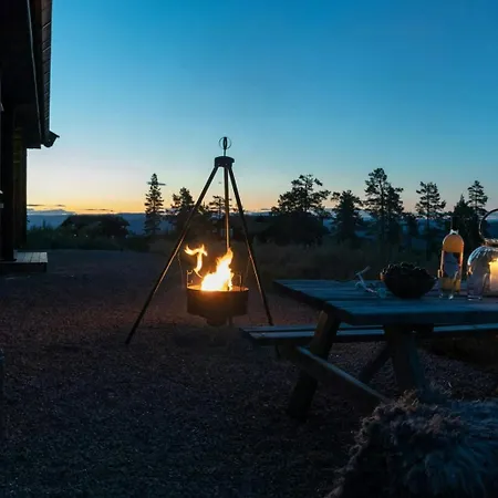 Family With Mountain View And Trails
